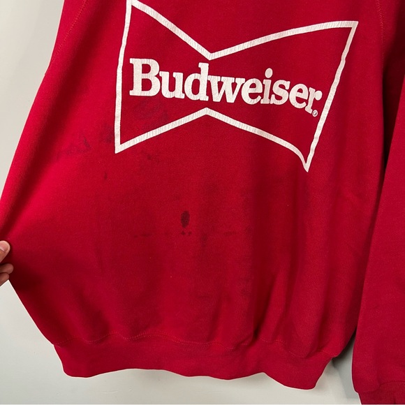 Vintage Distressed Budweiser Sweatshirt - Picture 5 of 6